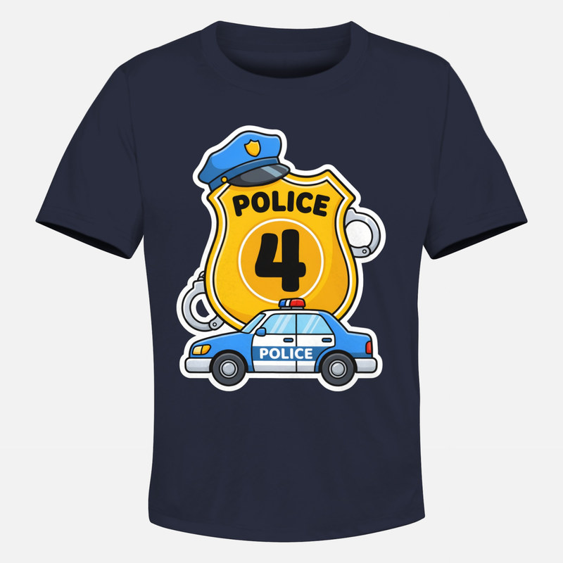 Magliette: Distintivo da Poliziotto Numero 4