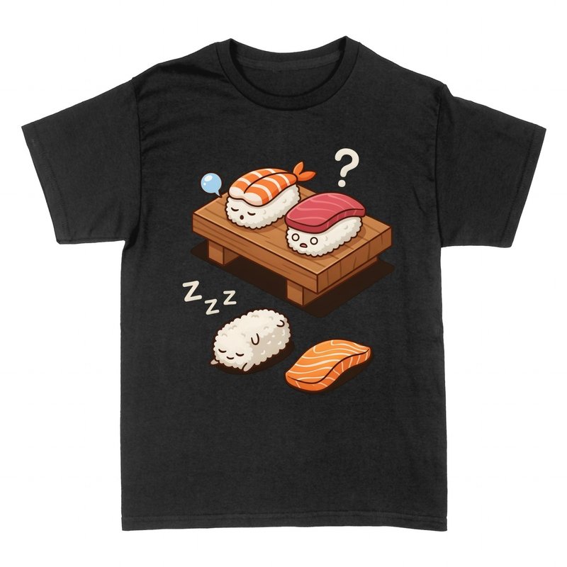 Magliette: Sushi kawaii addormentato