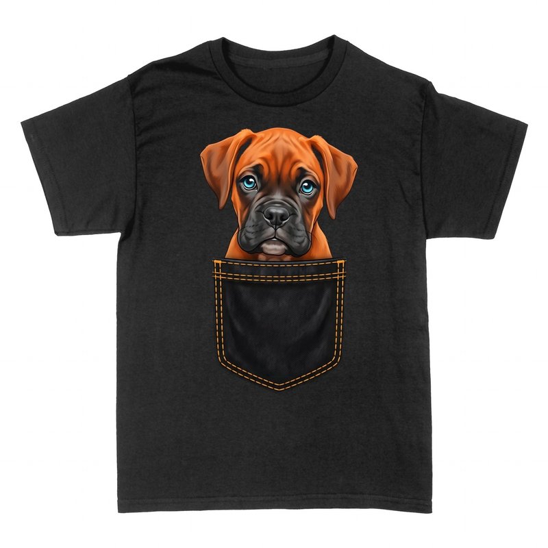 Magliette: Cucciolo di Boxer nel Taschino