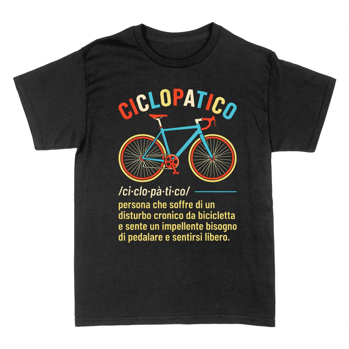 Magliette: Ciclopatico &mdash; Disturbo Cronico da Bicicletta