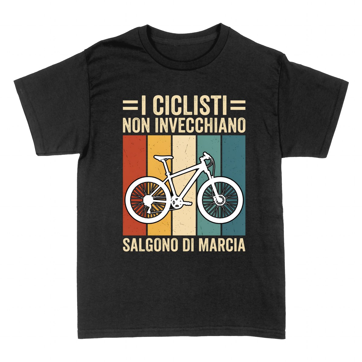 Magliette: I Ciclisti Non Invecchiano, Salgono di Marcia