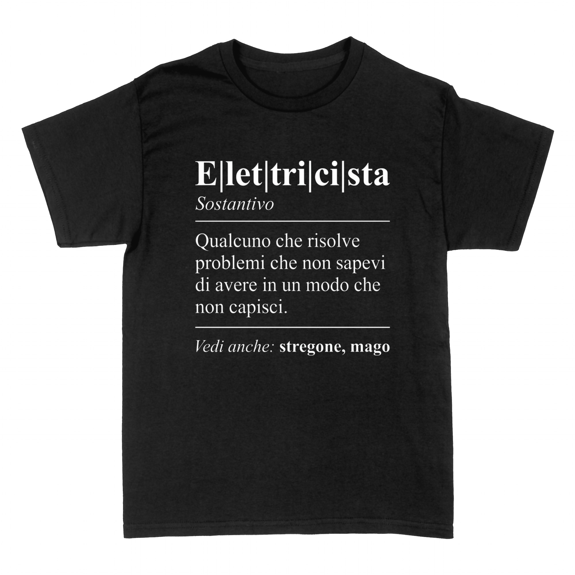 Magliette: Elettricista - Definizione Ironica