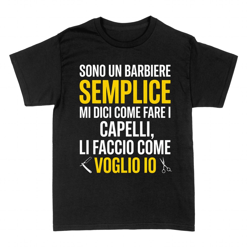 Magliette: Sono un Barbiere Semplice
