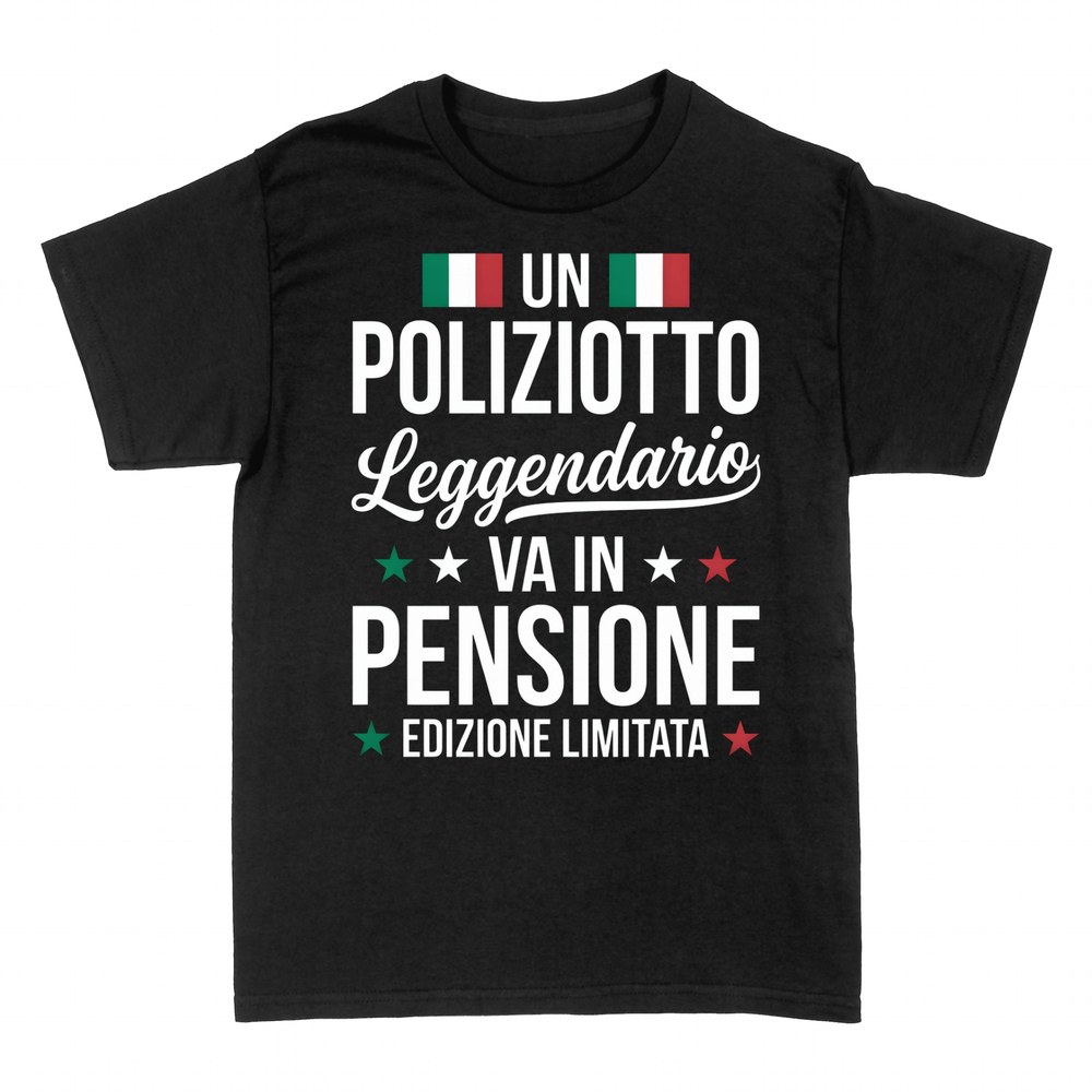 Magliette: Poliziotto Leggendario Va in Pensione