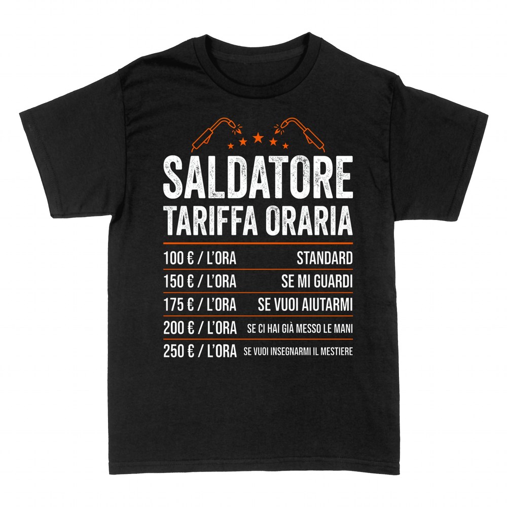 Magliette: Saldatore Tariffa Oraria