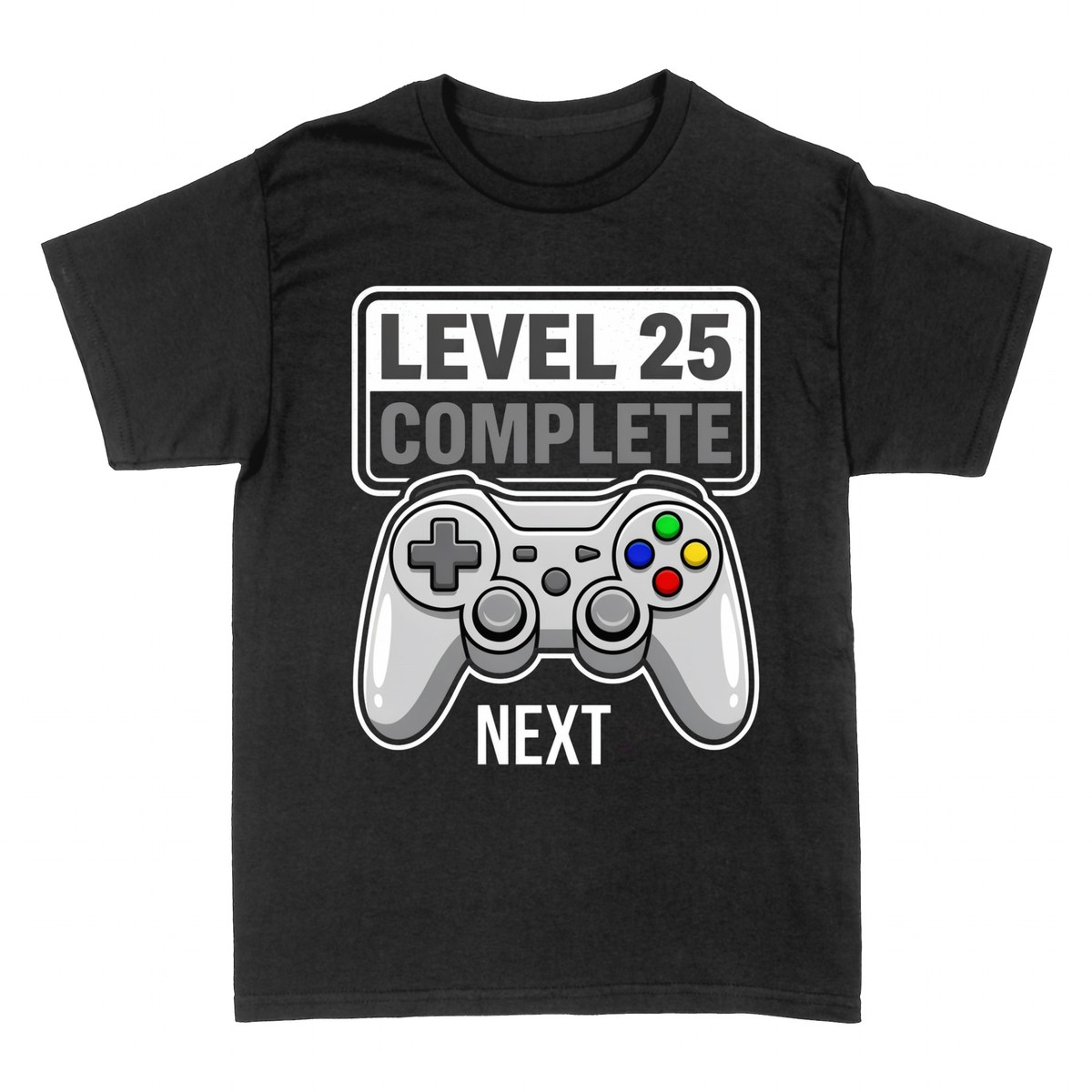 Magliette: Level 25 Complete - 25 Anni Gamer