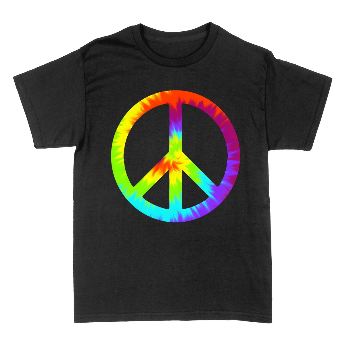 Magliette: Simbolo della Pace Tie-Dye Psichedelico
