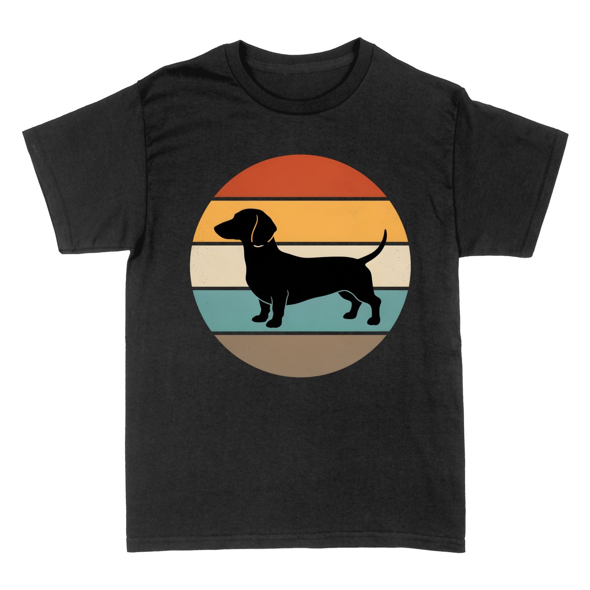 Magliette: Bassotto Retro Sunset