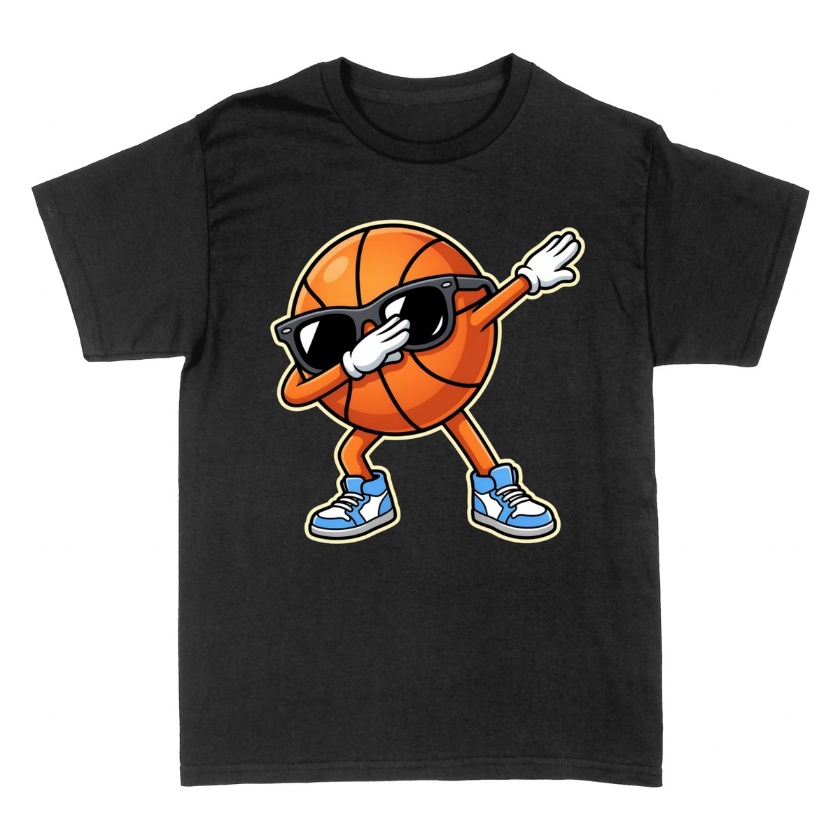 Magliette: Pallone da Basket Dabbing con Occhiali
