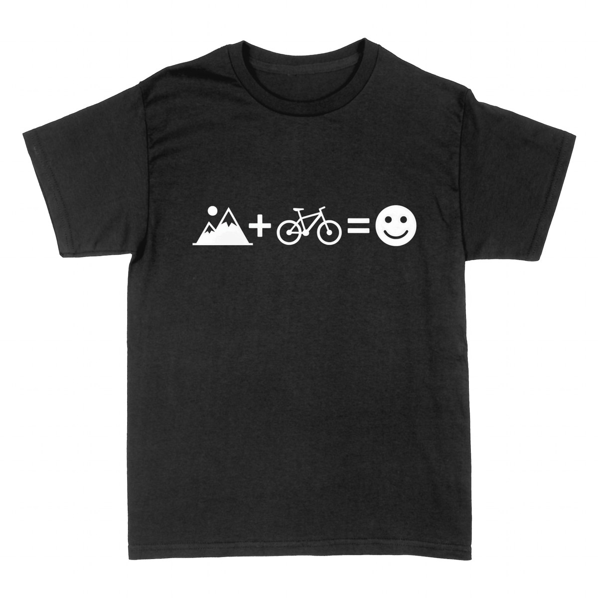 Magliette: Montagna + Bici = Felicit&agrave;