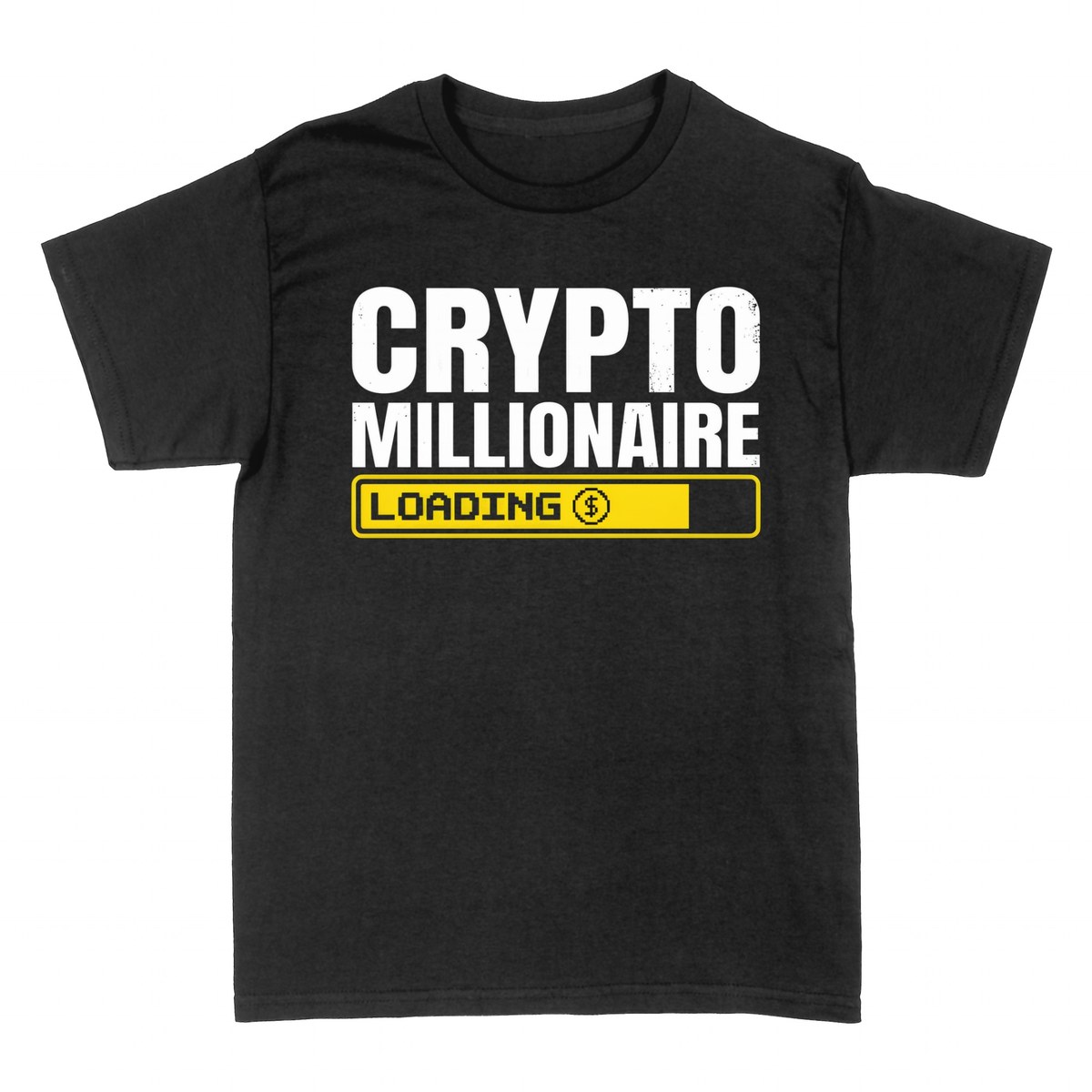 Magliette: Crypto Milionario in Caricamento