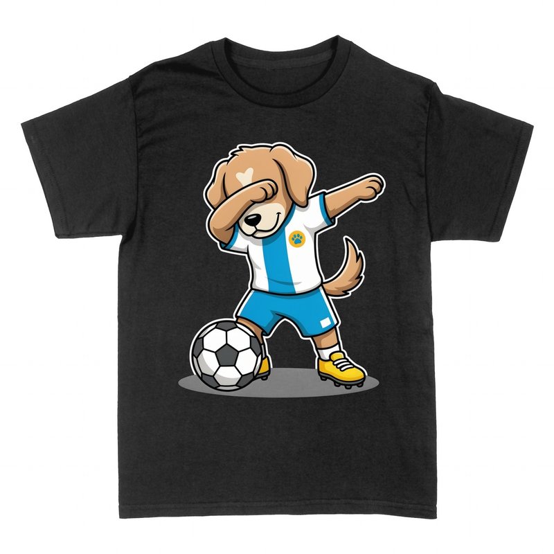 Magliette: Cane Calciatore Dab
