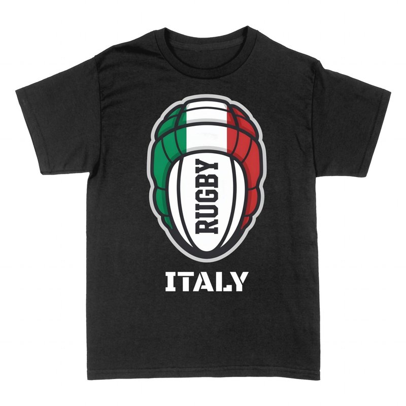 Magliette: Rugby Italia Pallone Bandiera