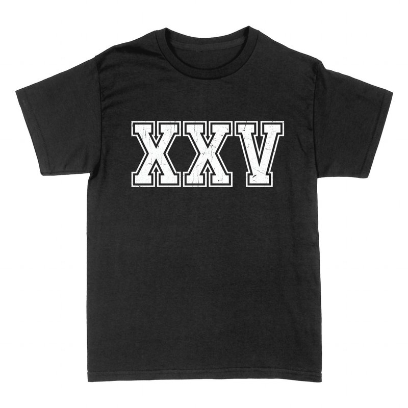Magliette: XXV &middot; 25 Anni Stile College Vintage