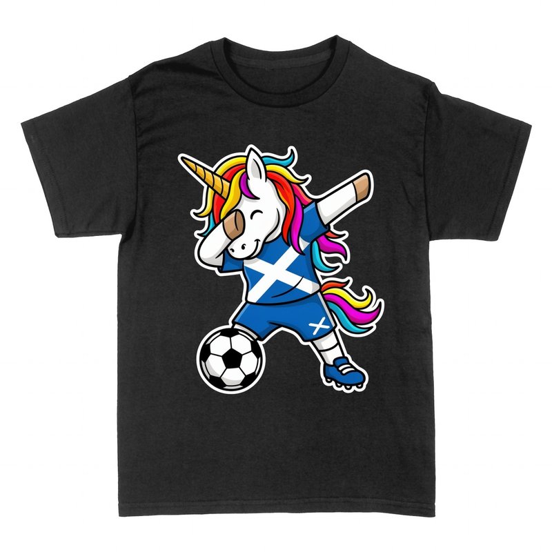 Magliette: Unicorno Scozia Dab Calcio