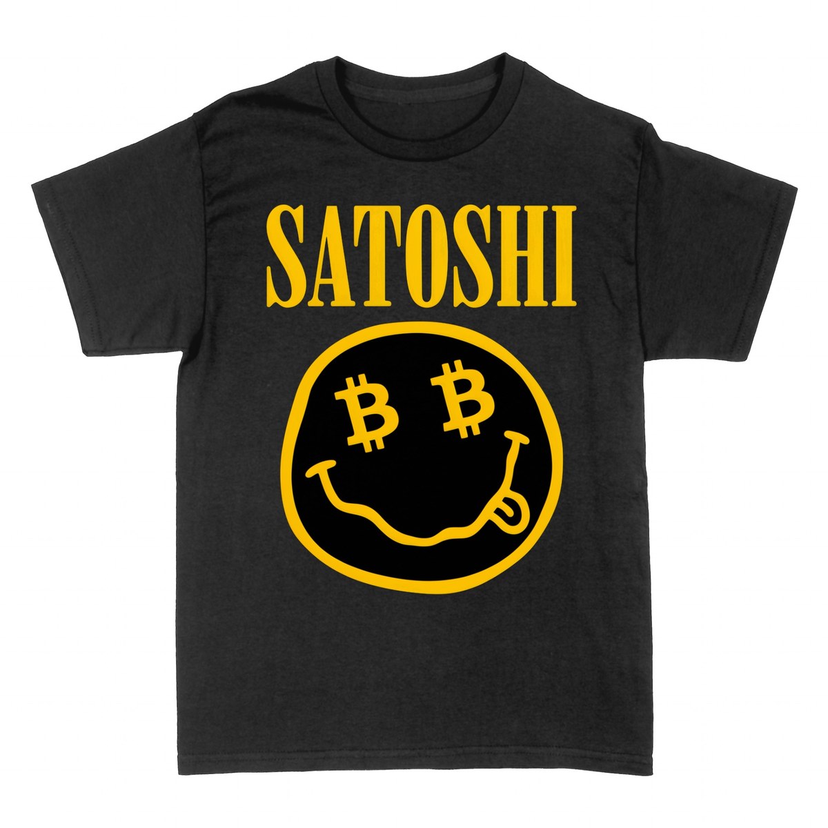 Magliette: Satoshi Bitcoin Smiley Faccia