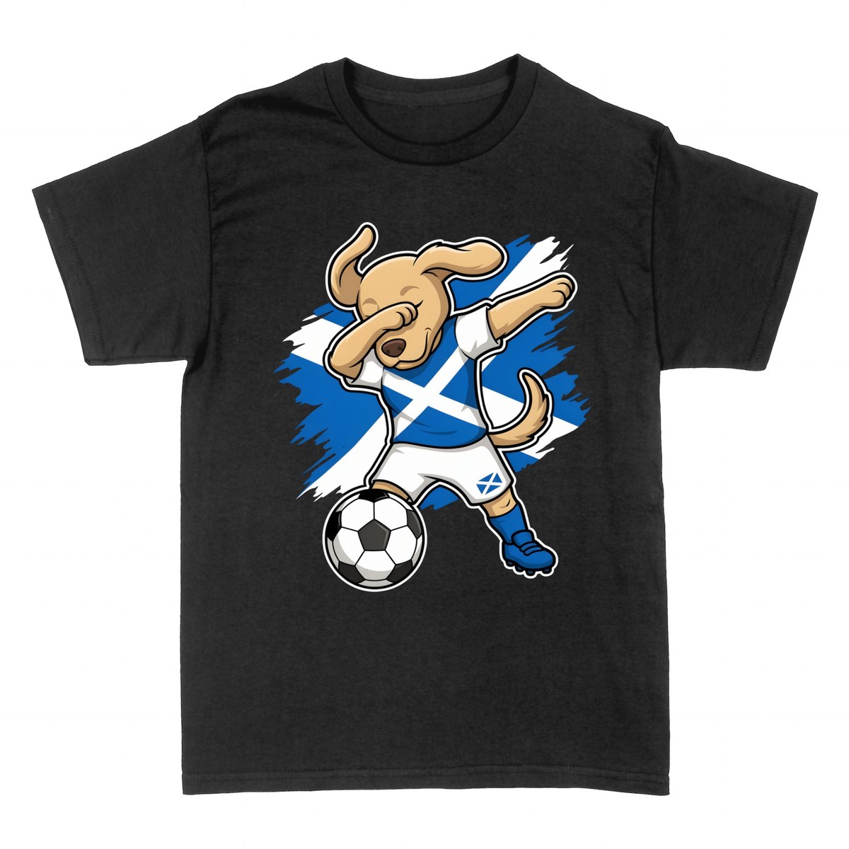 Magliette: Cane Dab Calcio Scozia