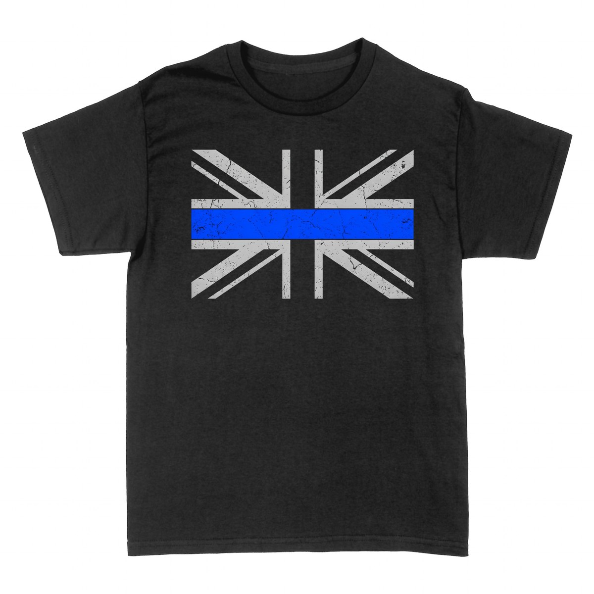 Magliette: Thin Blue Line Bandiera UK Polizia