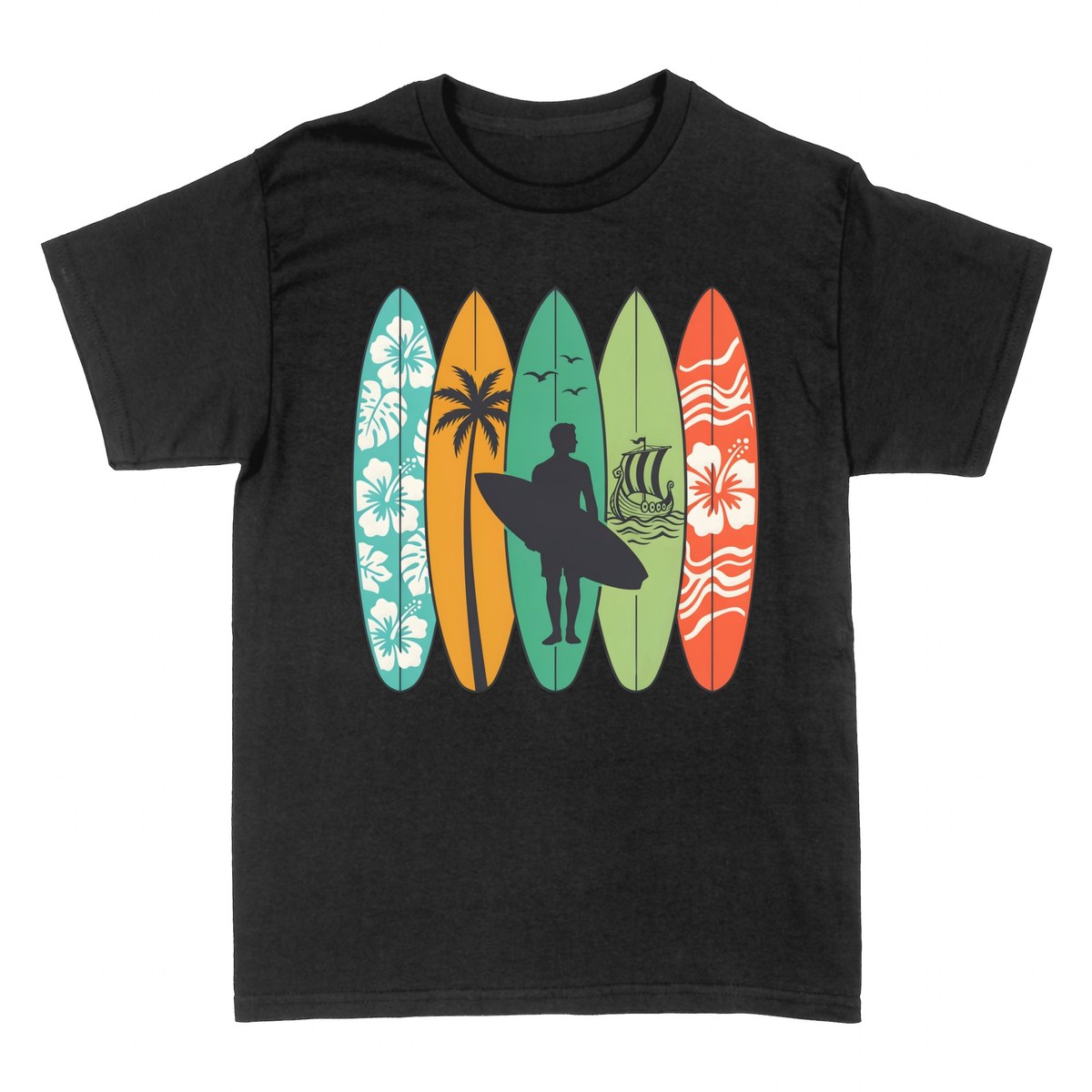 Magliette: Tavole da Surf &mdash; Collezione Hawaiana Vintage