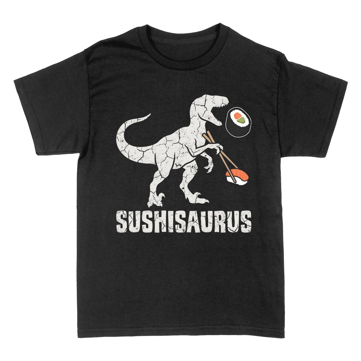 Magliette: Sushisaurus - Il Dinosauro Pazzo per il Sushi