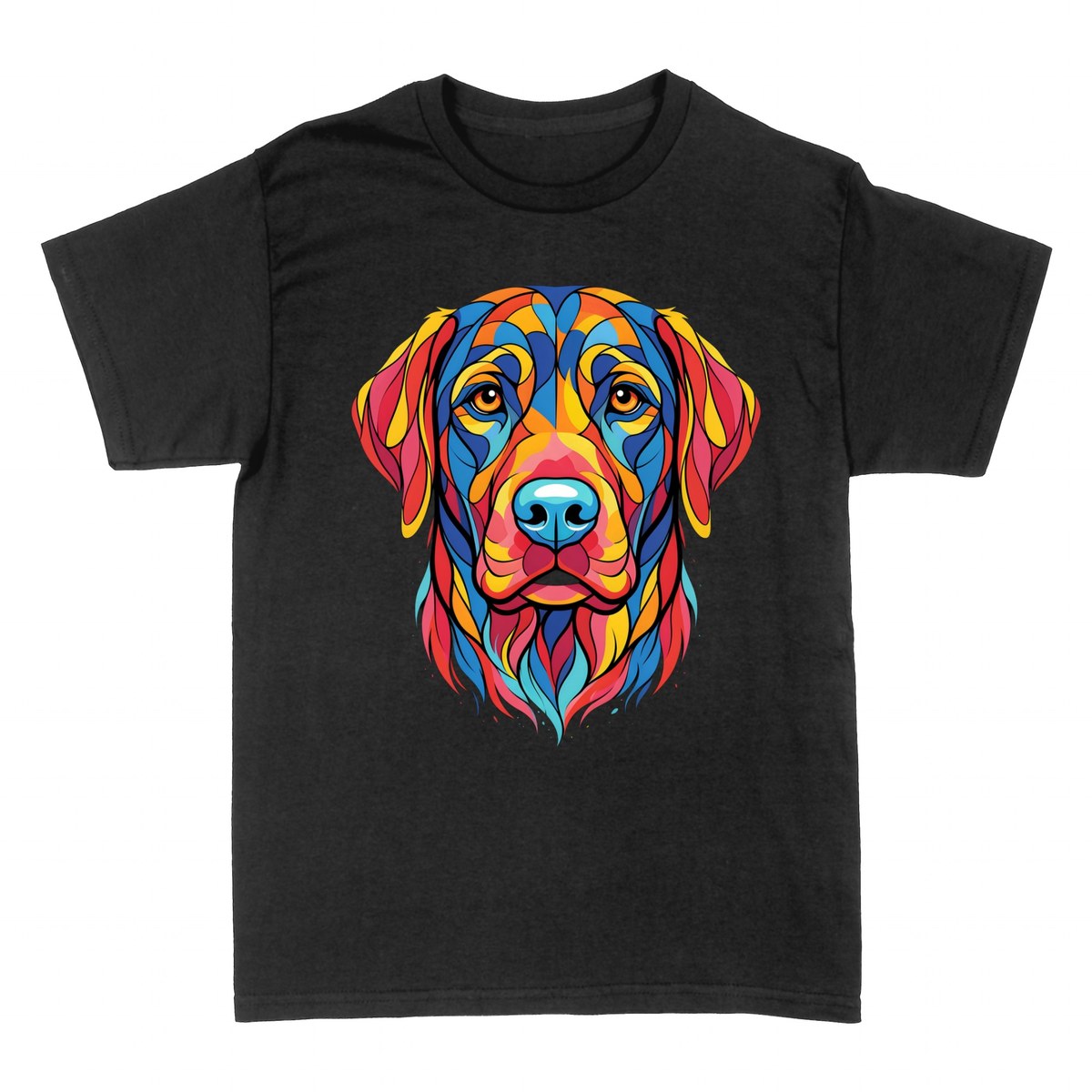 Magliette: Labrador Pop Art Colori Vivaci
