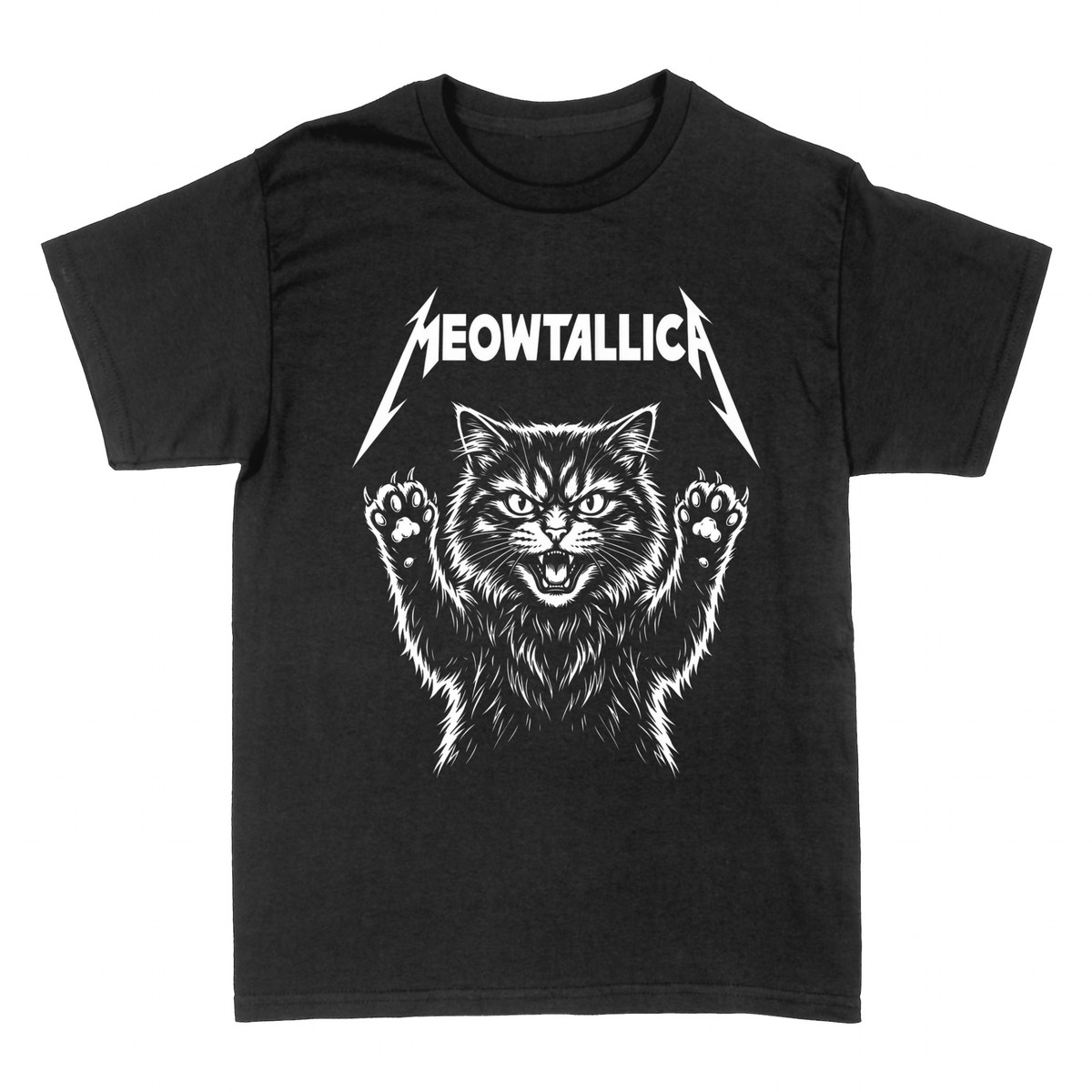 Magliette: Meowtallica &mdash; Parodia Gatto Heavy Metal