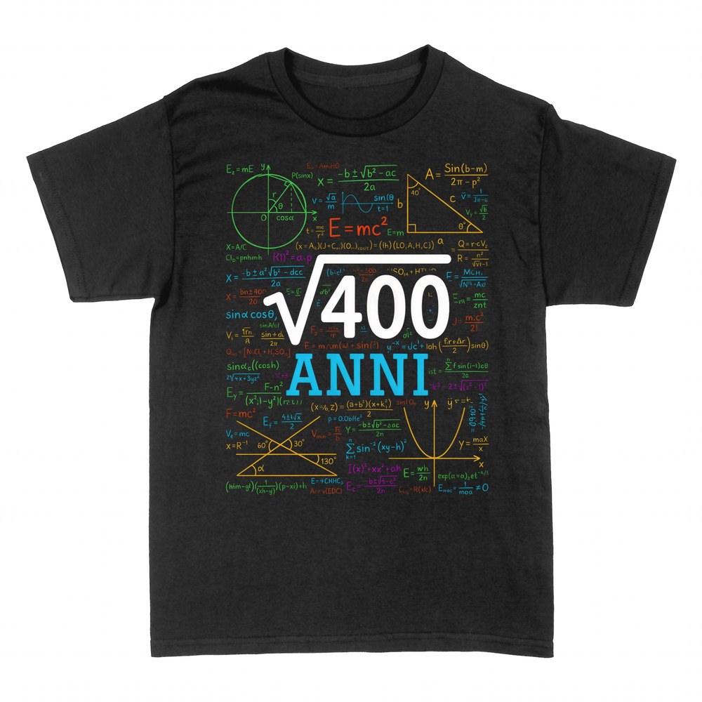 Magliette: 400 Anni - Regalo Matematico 20 Anni