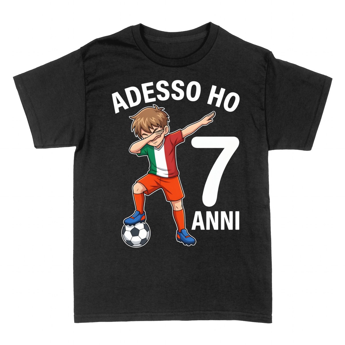 Magliette: Adesso Ho 7 Anni Calcio Dab