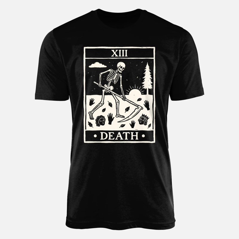 Magliette: Tarot la Morte XIII con scheletro