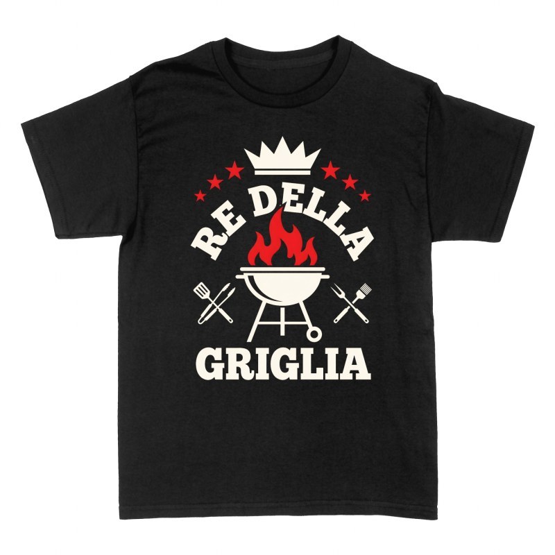 Magliette: Re della griglia con corona