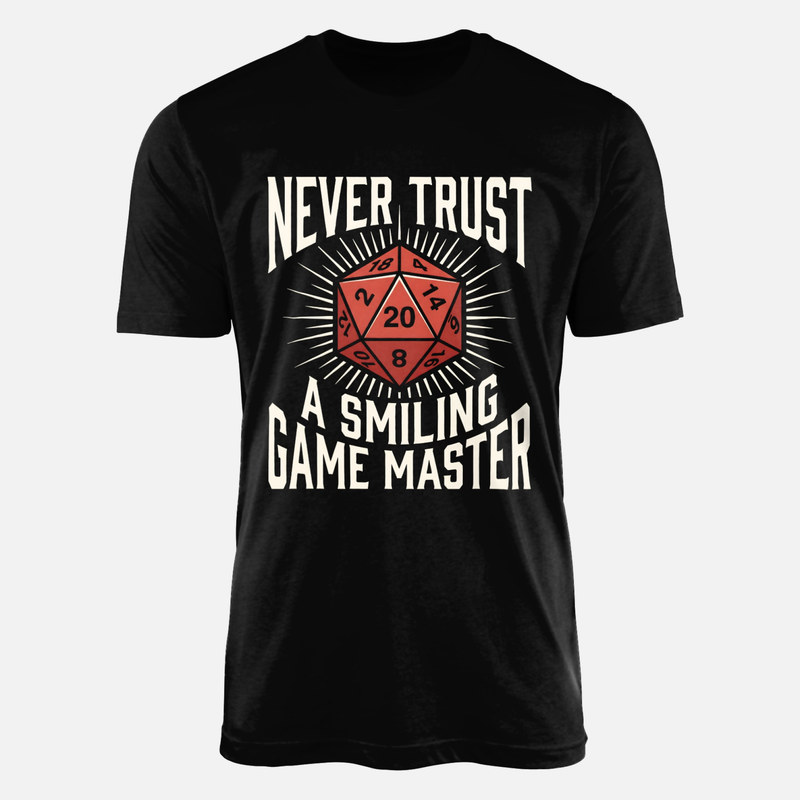 Magliette: Non fidarti di un Game Master che sorride