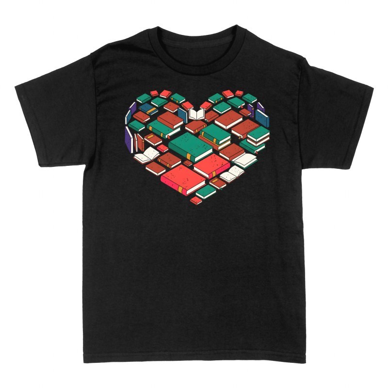 Magliette: Cuore di libri