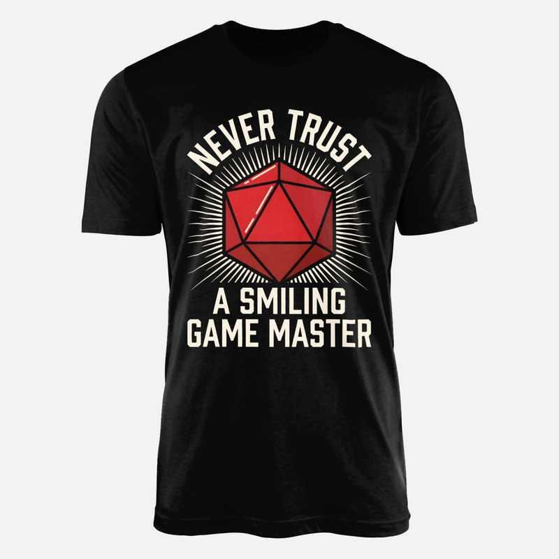 Magliette: Dado D20 e avviso Game Master