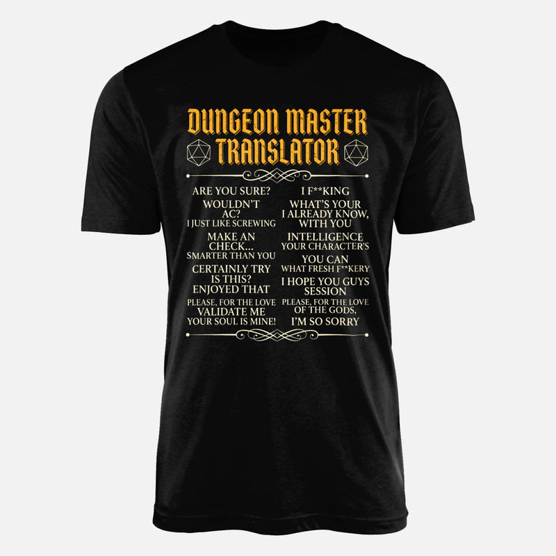 Magliette: Traduttore per Dungeon Master