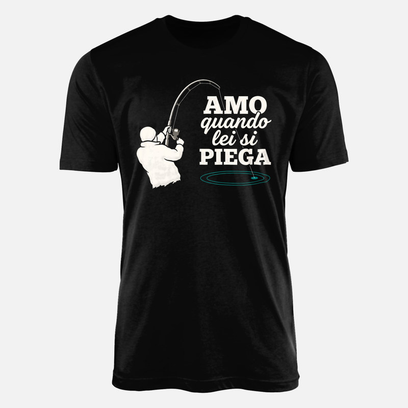 Magliette: Amo quando lei si piega pesca