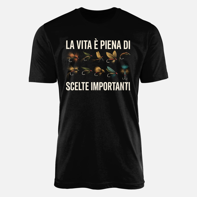 Magliette: La vita &egrave; piena di scelte importanti pesca