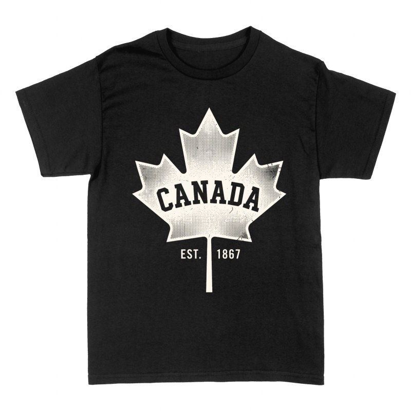 Magliette: Foglia d'acero canadese vintage
