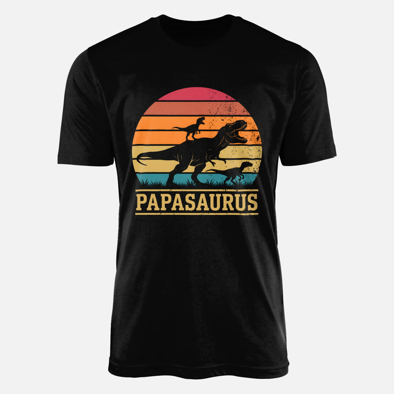 Magliette: Papasaurus con cuccioli vintage