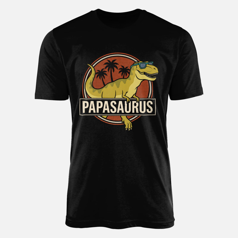 Magliette: T-Rex pap&agrave; Papasaurus con occhiali