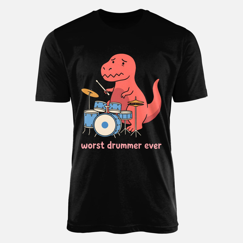 Magliette: T-Rex batterista Worst drummer ever