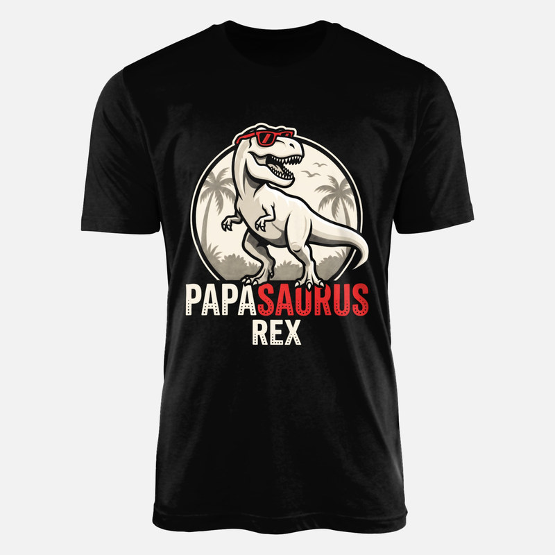 Magliette: Papasaurus Rex dinosauro pap&agrave;