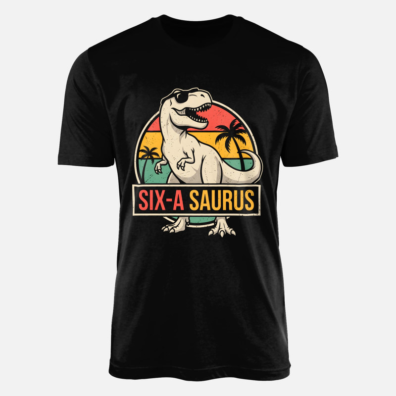 Magliette: Dinosauro Sixasaurus 6 compleanno