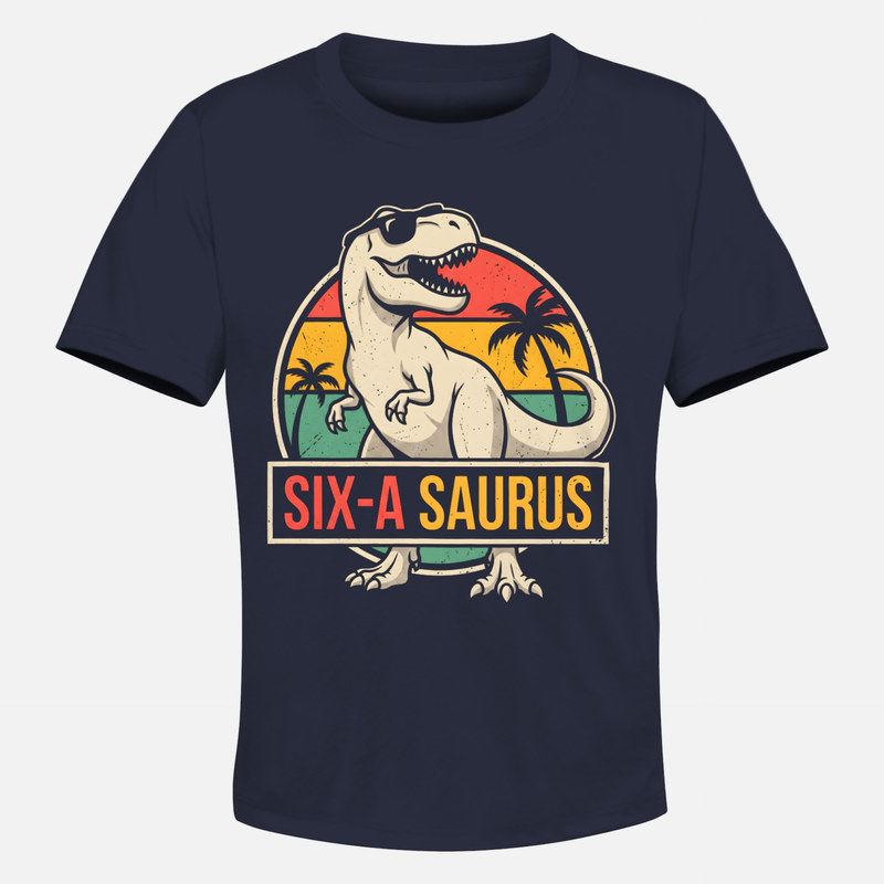Magliette: Dinosauro Sixasaurus 6 compleanno