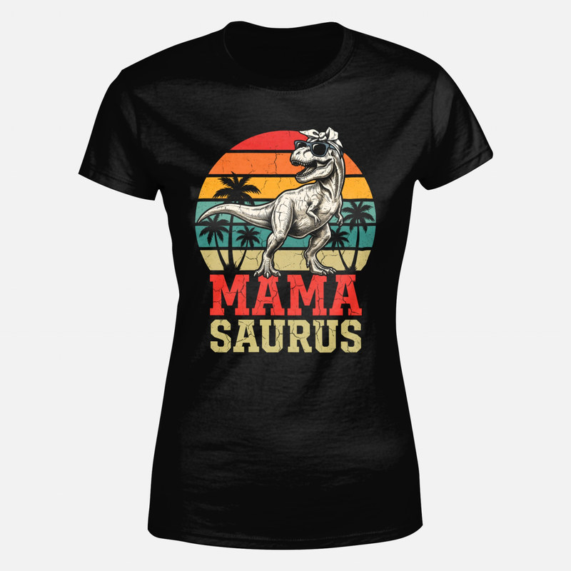 Magliette: Mamma saurus t-rex vintage