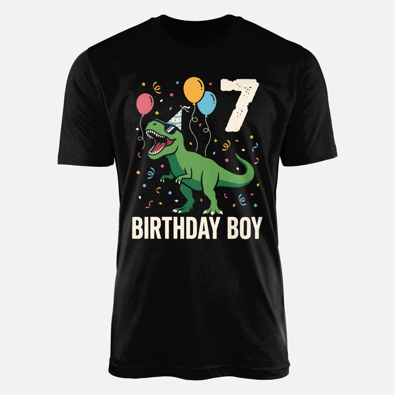 Magliette: Dinosauro compleanno 7 anni