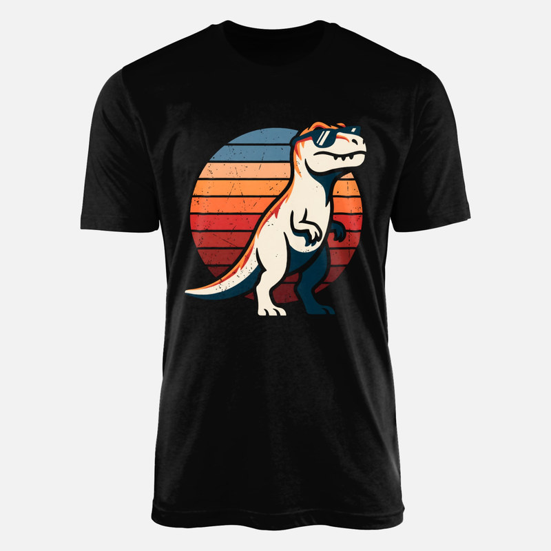 Magliette: T-Rex con occhiali da sole vintage