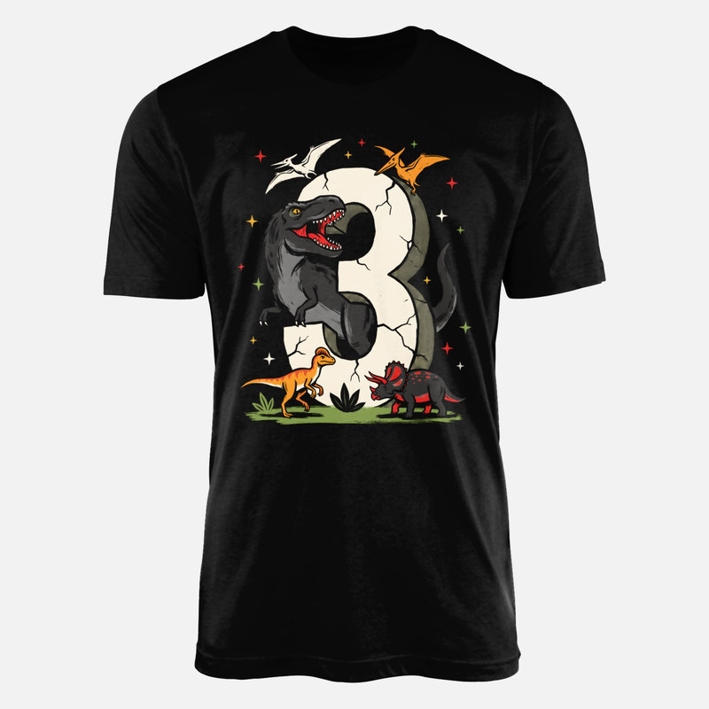 Magliette: Dinosauri con numero 3
