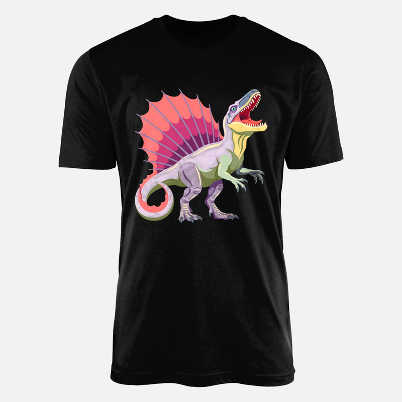 Magliette: Spinosauro colorato ruggente