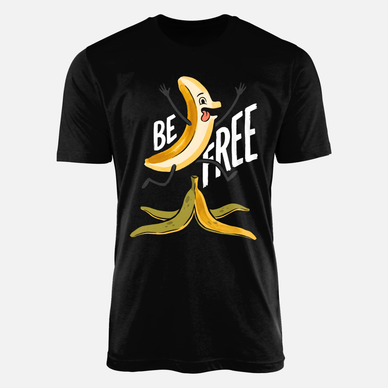 Magliette: Banana che scappa dalla buccia Be Free