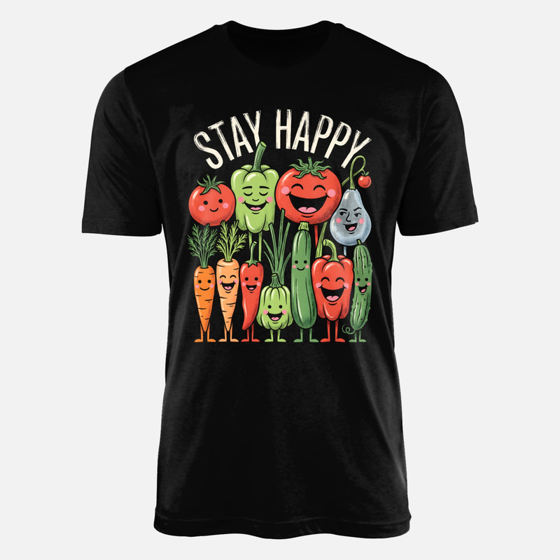 Magliette: Verdure felici Stay Happy